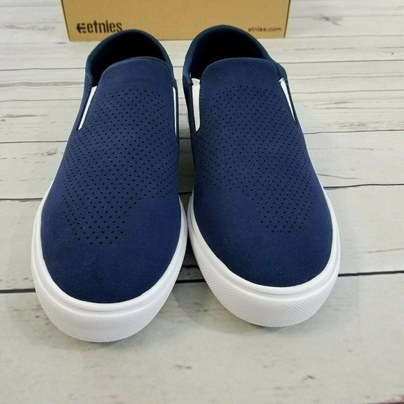 Etnies Cirrus Slip On Sneakers Men\'s Size 11 Navy/Tan main image 3